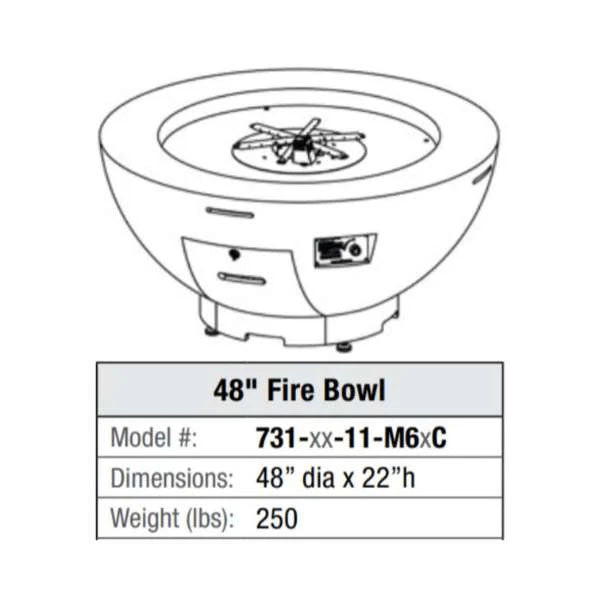 American Fyre Designs - 48" Fire Bowl