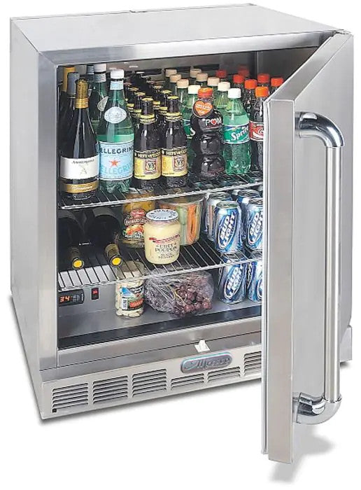 Alfresco 28-Inch 7.2 Cu. Ft. Outdoor Rated Compact Refrigerator & Kegerator - Ultramarine Blue-Gloss