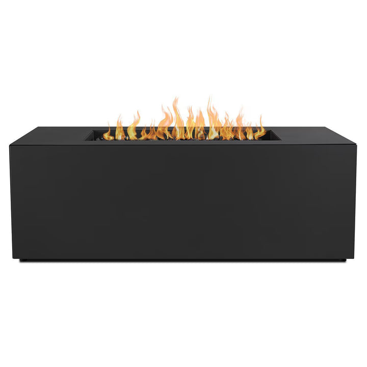 Real Flame 58-Inch Rectangular Aluminum Natural Gas Fire Pit Table – Charcoal