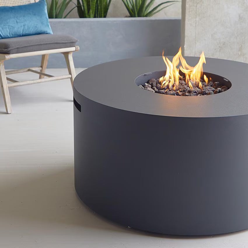Real Flame 41" Round Aluminum Propane Fire Pit Table