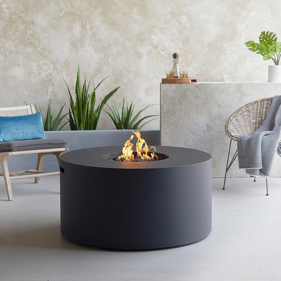 Real Flame 41" Round Aluminum Propane Fire Pit Table