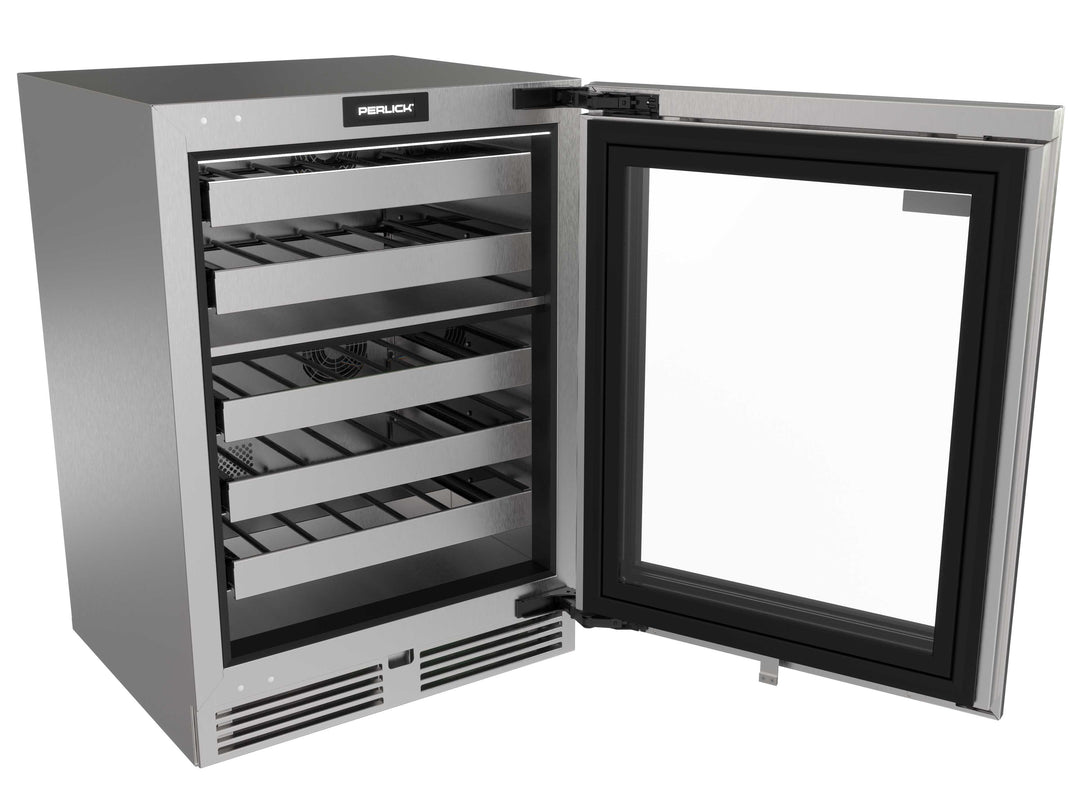 Perlick G5 Luxe 24" Dual-Zone Wine Reserve with Glass Door – Panel Ready