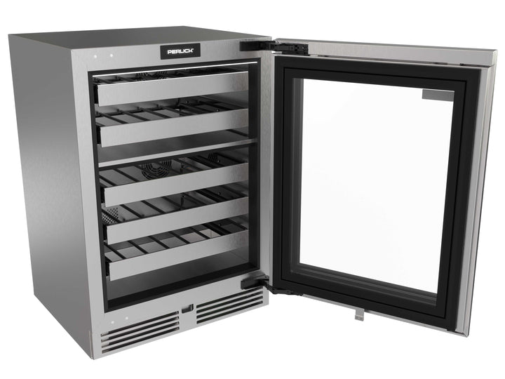 Perlick G5 Luxe 24" Dual-Zone Wine Reserve with Glass Door – Panel Ready