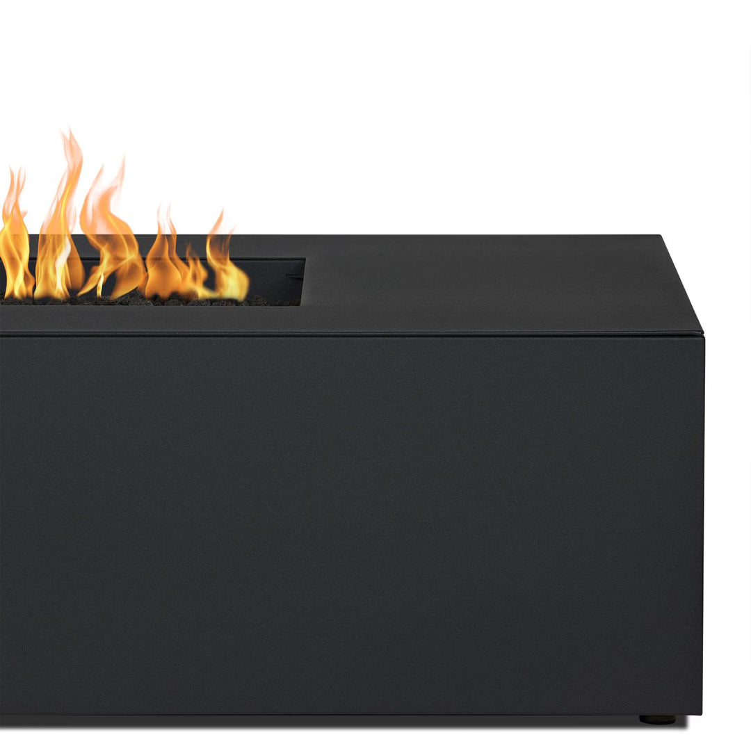 Real Flame 72" Rectangular Aluminum Natural Gas Fire Pit in