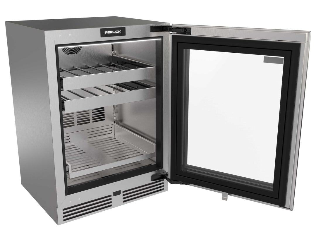 Perlick G5 Luxe 24" Beverage Center with Glass Door – Panel Ready