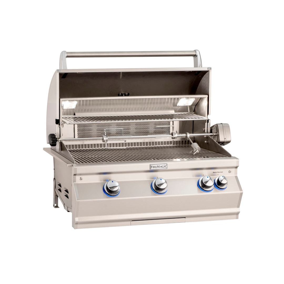 Fire Magic Aurora A540i 30-Inch Built-In Propane Grill with Backburner & Rotisserie