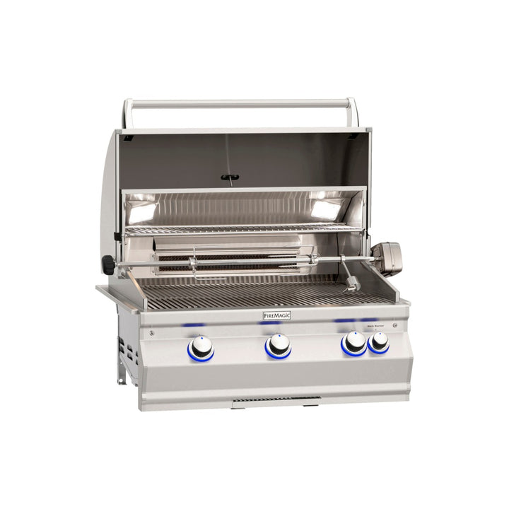 Fire Magic Aurora A660i 30-Inch Built-In Natural Gas Grill with Infrared Sear Burner & Magic View Window