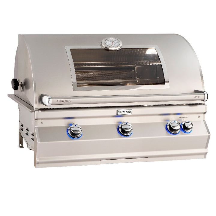 Fire Magic Aurora A790I 37-Inch Built-In Natural Gas Grill with Analog Thermometer & Magic View Window