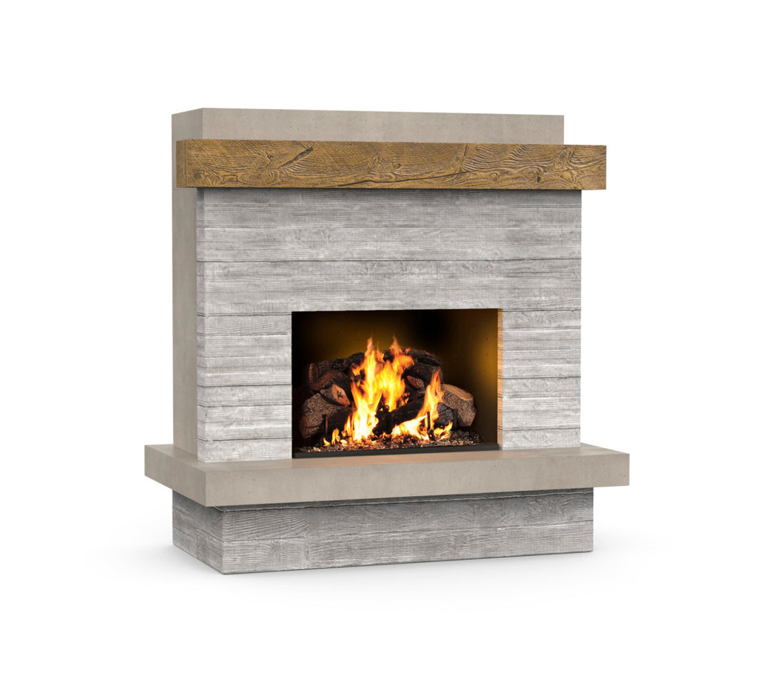 AFD Collection - Brooklyn (with "Board-formed" Texture) - French Barrel Oak mantel