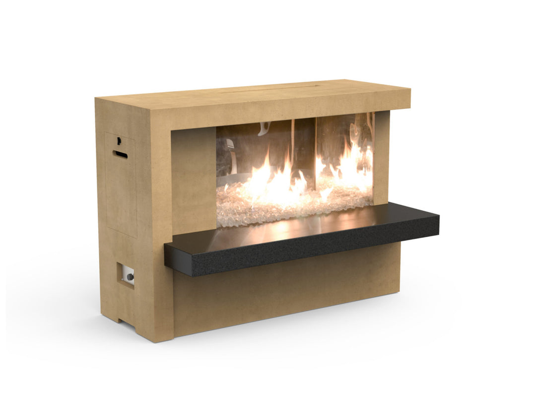 AFD Collection - Manhattan Fireplace with Stainless Steel Firebox