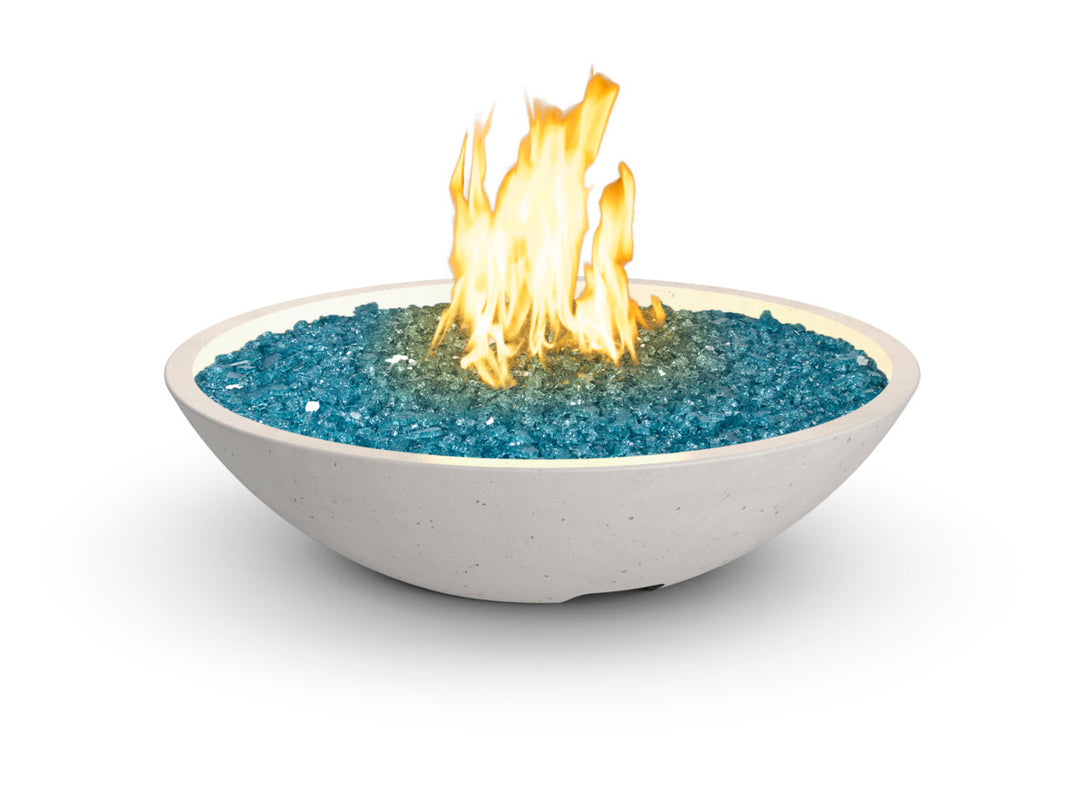 American Fyre Designs - 32" Marseille Fire Bowl - White Aspen color