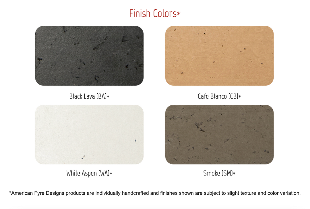 American Fyre Designs - Cosmopolitan Square - Standard colors