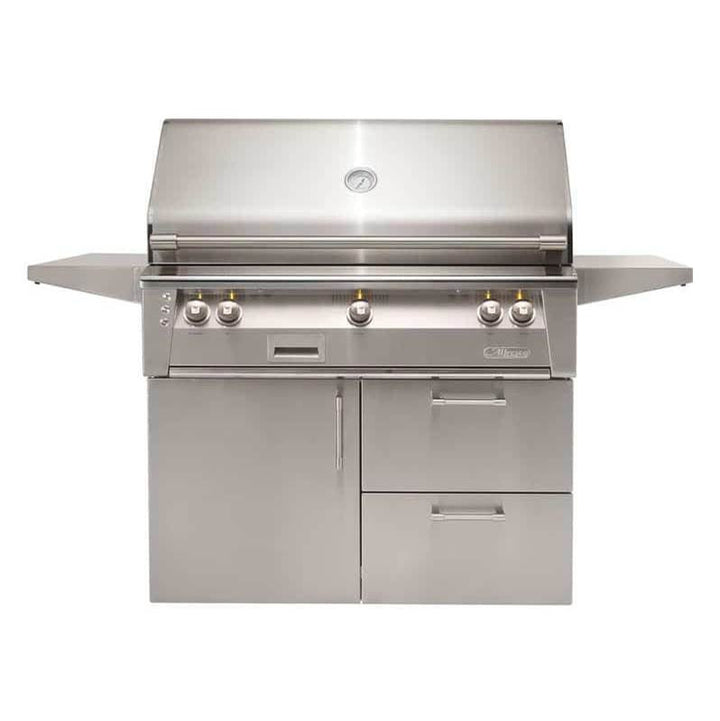 Alfresco 42'' Sear Zone Grill w/ Cart - Signal White-Matte