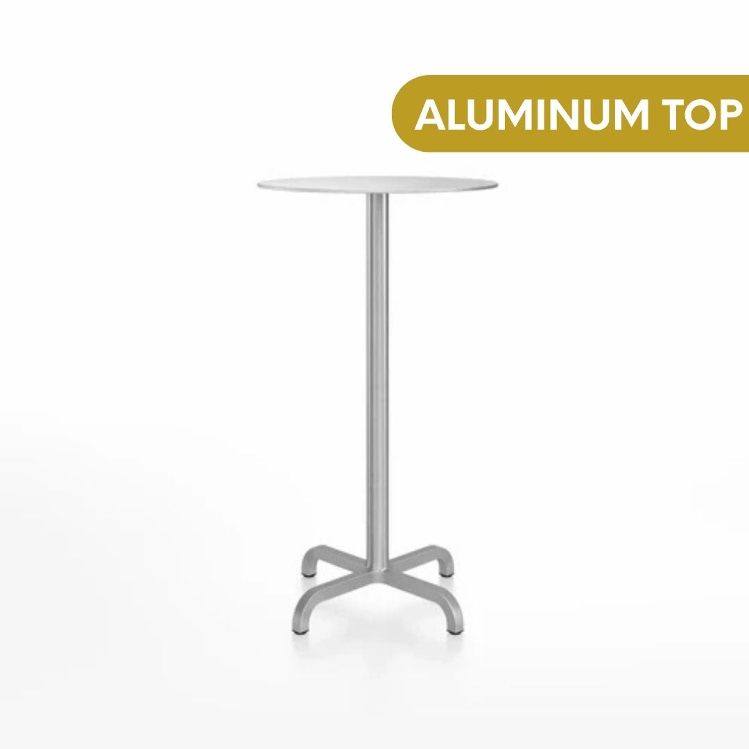 Emeco 20-06 Round Bar Table by Foster + Partners 30inches
