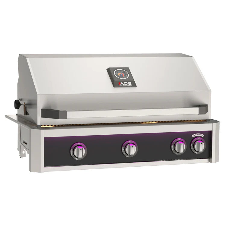 AOG 36" L-Series Built-In Gas Grill with Rotisserie, Lights, and Backburner LP/NG