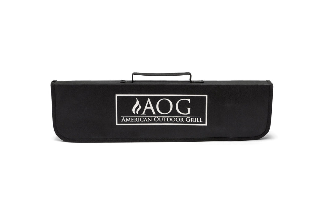 AOG - TK-1 Stainless Steel Grilling Tool Kit | 4-Piece Set - Zippered Nylon Logo Case
