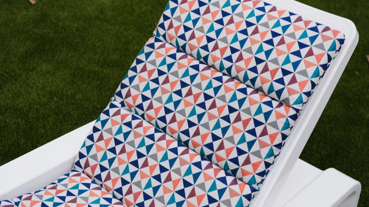 Deck Chaise Sunbrella Cushion - Full-Length Outdoor Chaise Lounge Cushion for Tupelo Deck Chaise