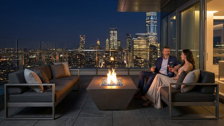 Archpot Geo Rectangle Fire Table