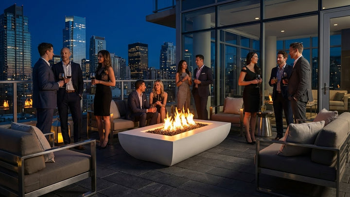 Archpot Legacy Rectangle Fire Table 86"