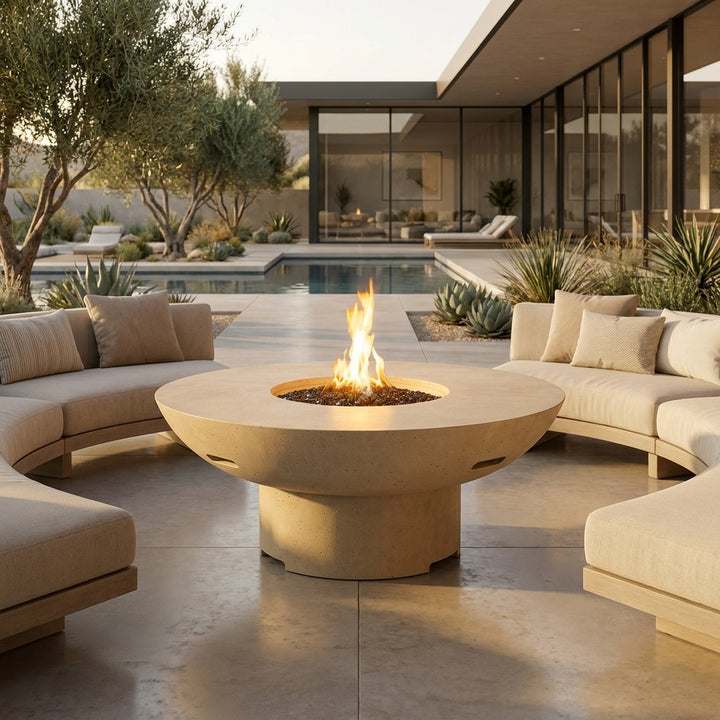 American Fyre Designs - Lotus - Chat Height Firetable