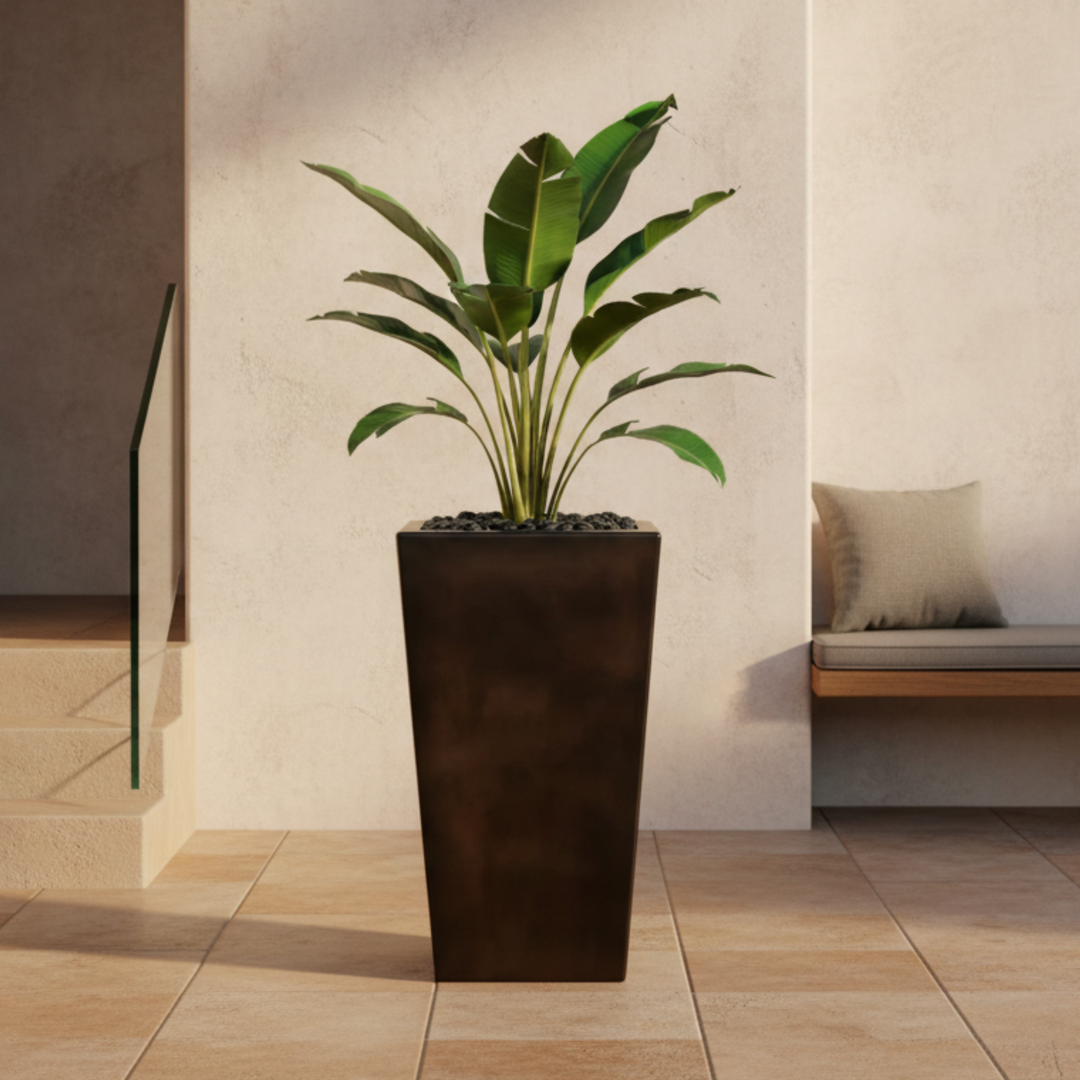 Archpot Geo 15x29" Square Vase