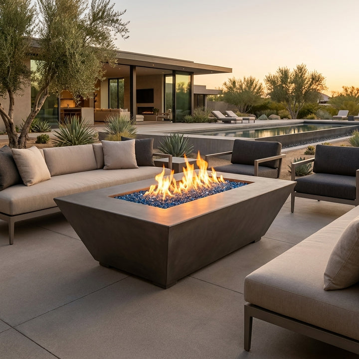 Archpot Geo Rectangle Fire Table