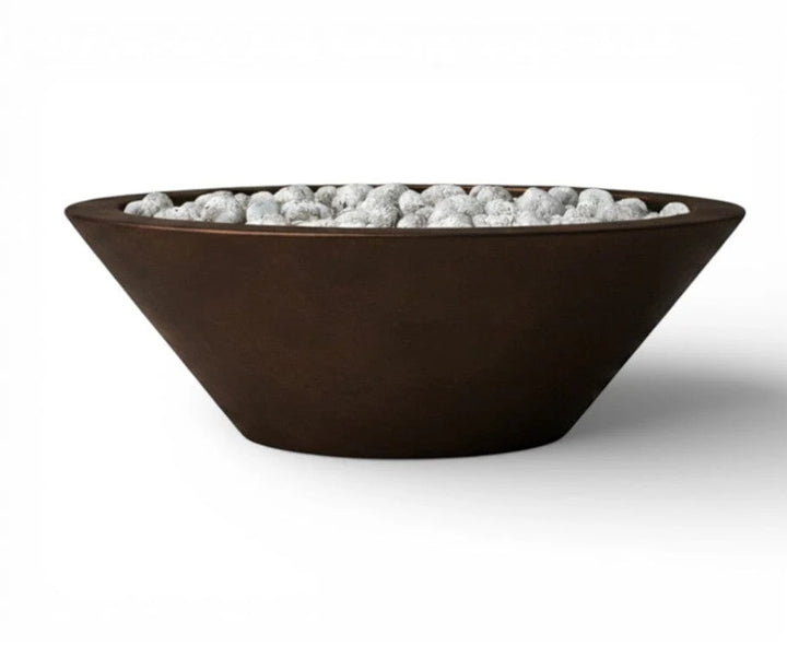 Warming Trends AON Architectural Ascend Round Metal Vessel with CrossFire® Brass Burner