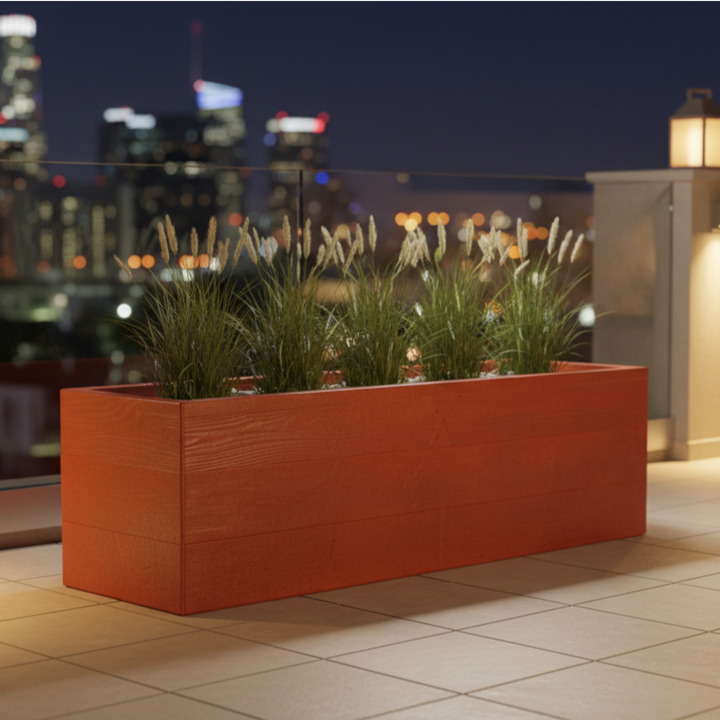 Aspen Rectangle Low Planter 24X14X15