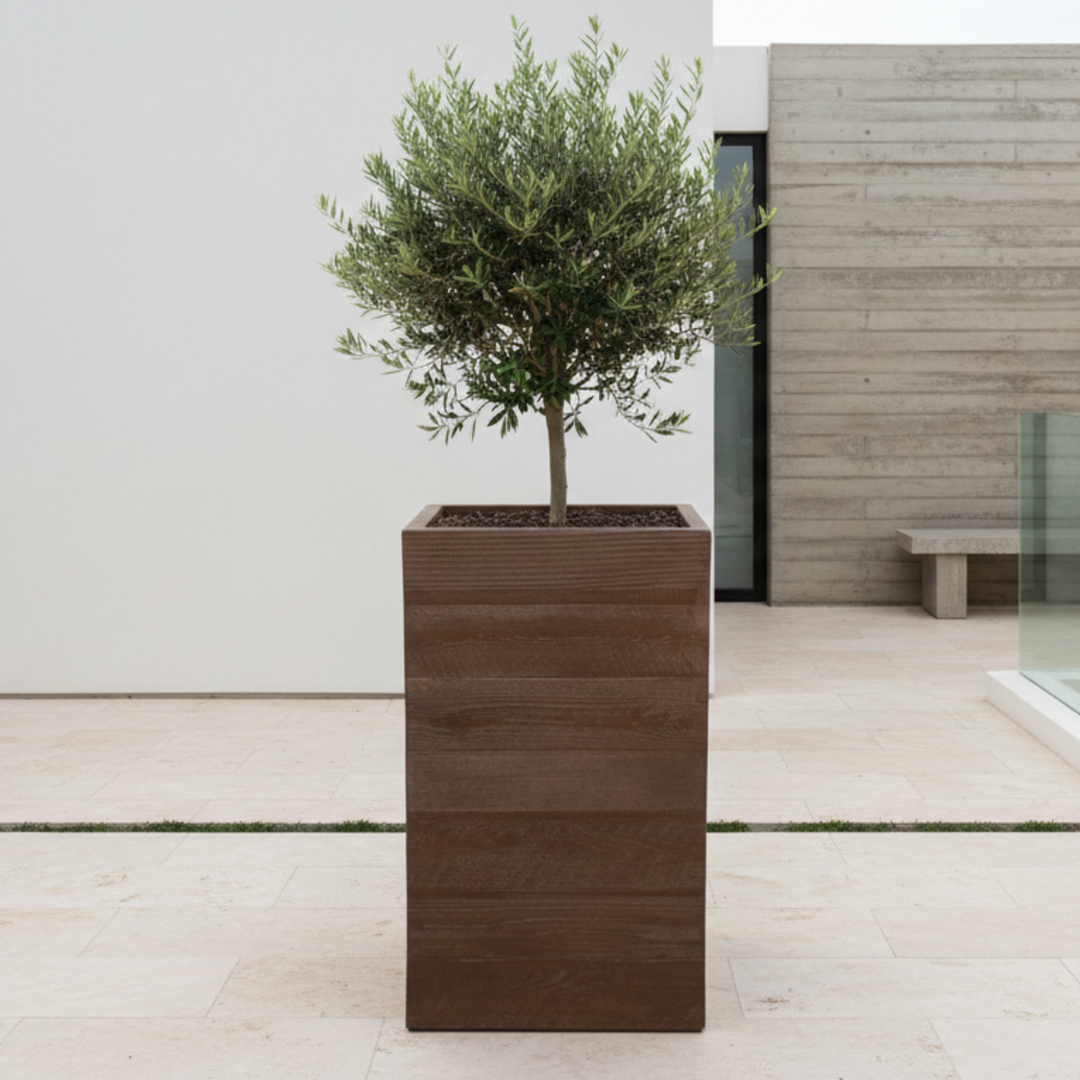 Aspen Square Tall Planter 17X30