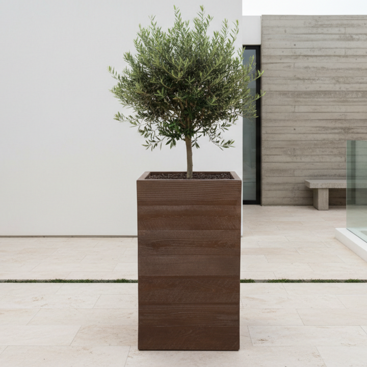 Aspen Square Tall Planter 17X30
