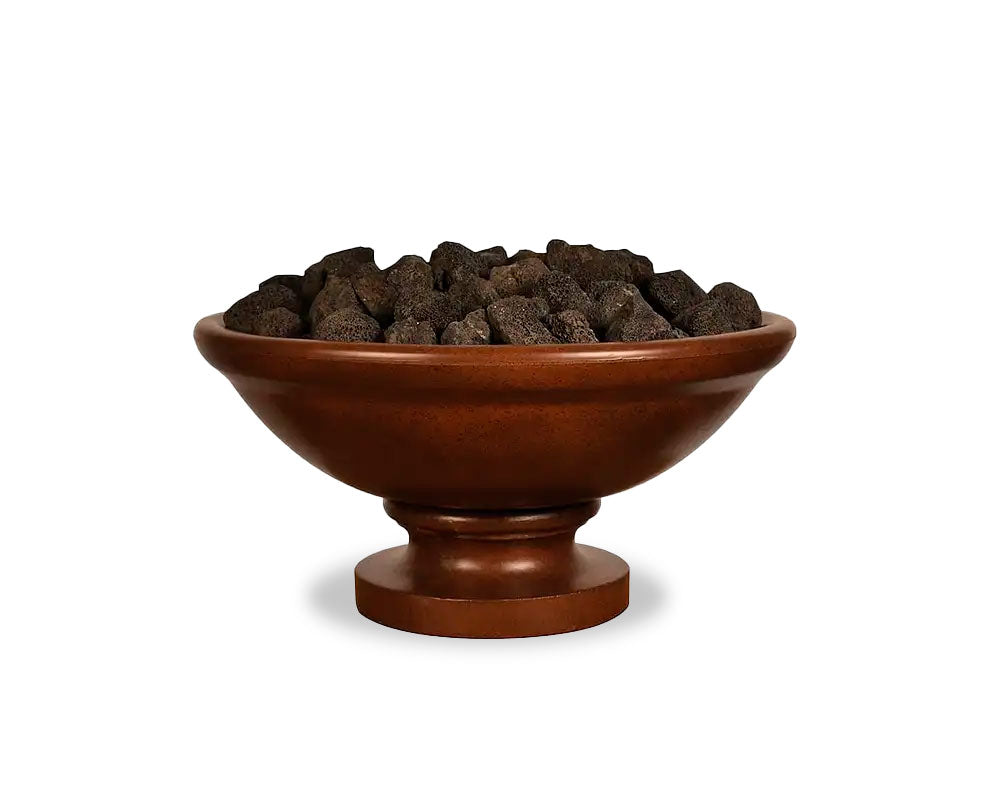 Archpot Banded Rim Fire Bowl with Pedestal
