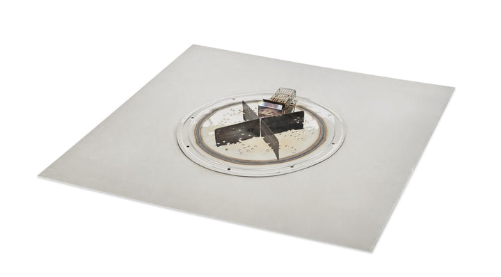 Outdoor Greatroom - 42" x 42" Square Crystal Fire Plus Gas Burner Insert and Plate Kit