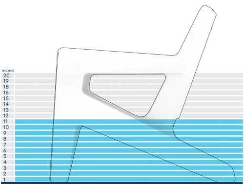 Bask Lounge Chair – Modern Resin Adirondack In-Pool Ledge Chair for Tanning Ledges, Baja Shelves & Outdoor Lounging