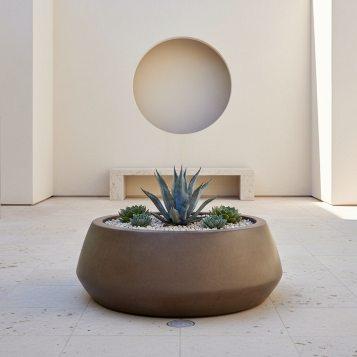 Belize Low Bowl Planter 36X14