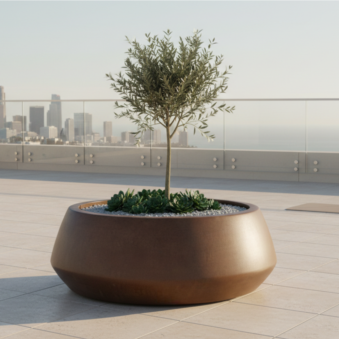 Belize Low Bowl Planter 36X14