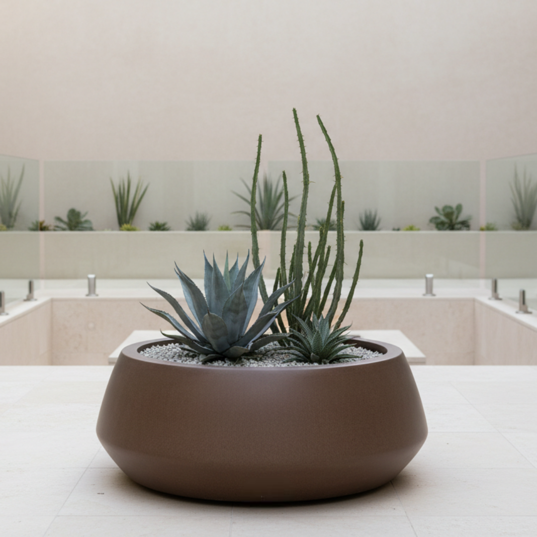 Belize Low Bowl Planter 42X16