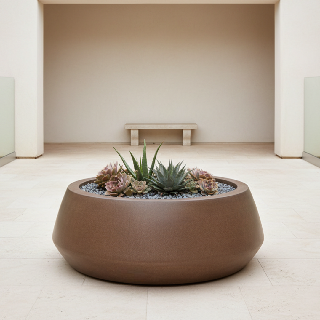 Belize Low Bowl Planter 48x18