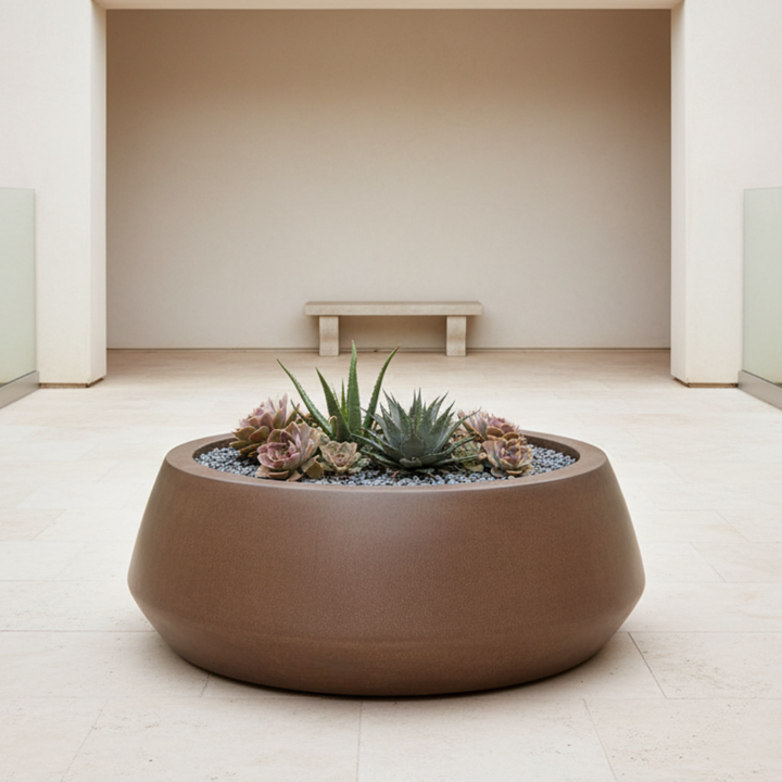 Belize Low Bowl Planter 48x18