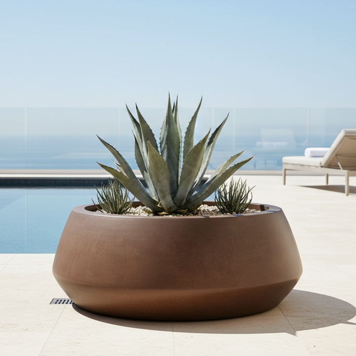 Belize Low Bowl Planter 60X23