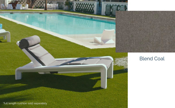 Deck Chaise Pillow - Outdoor Headrest Pillow for Tupelo Deck Chaise Lounge