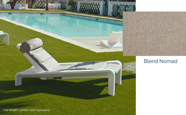 Deck Chaise Pillow - Outdoor Headrest Pillow for Tupelo Deck Chaise Lounge