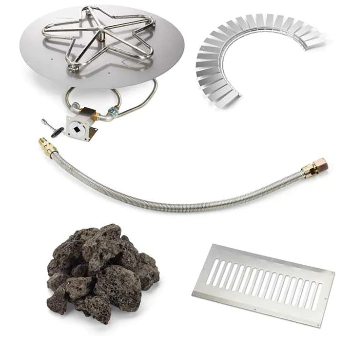 30" Round Flat FPPK Hardscape Block Kit by HPC Fire