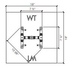Crossfire 84K BTU Original Brass Burner - CFB84 - Square Opening