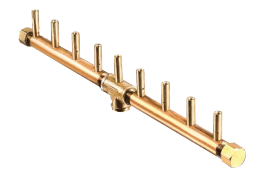 Crossfire 90K BTU Linear Brass Burner - CFBL90 - Rectangular Opening