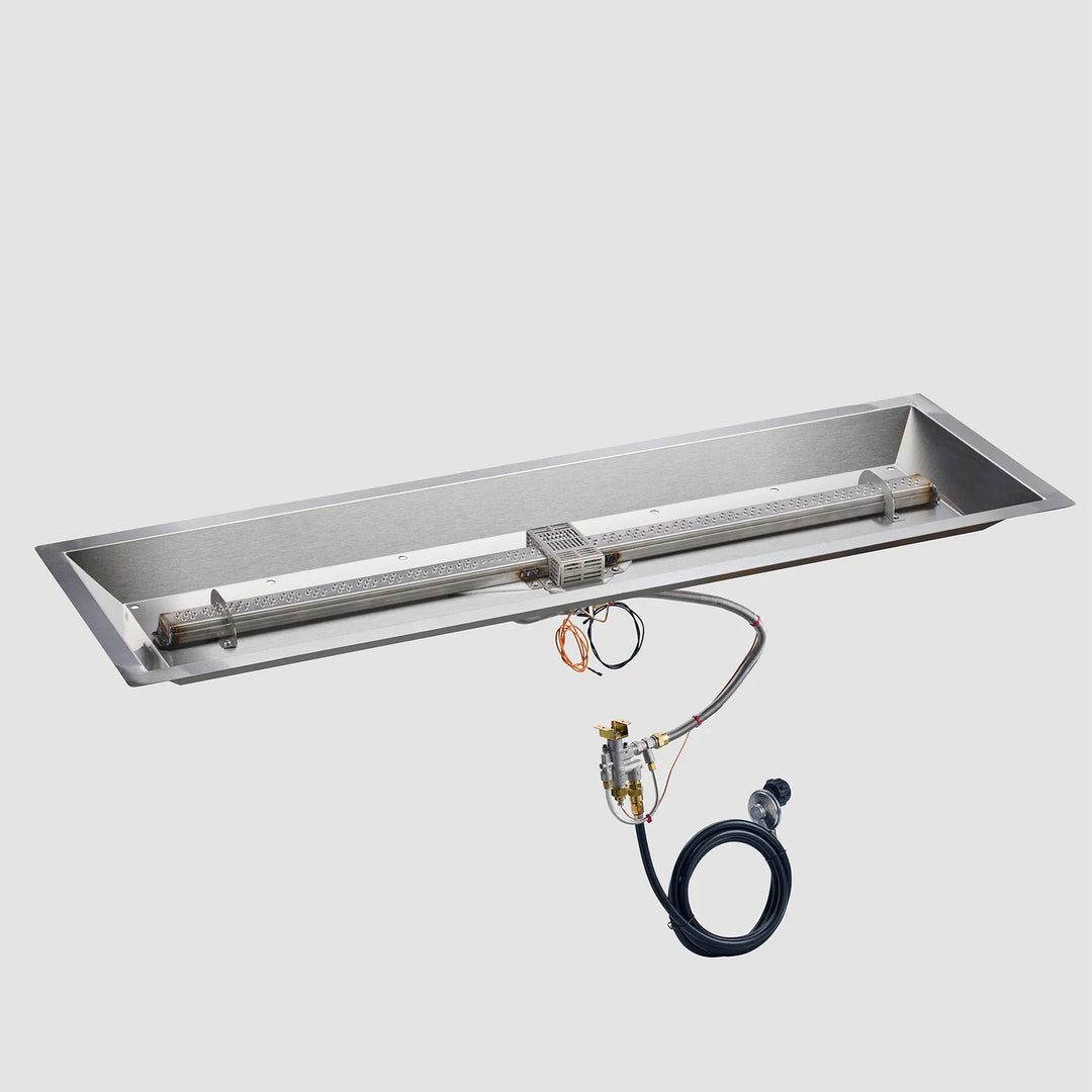 Outdoor GreatRoom 12" x 42" Crystal Fire® Plus Linear Gas Burner with Control Panel