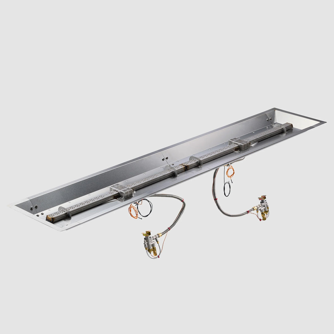 Outdoor GreatRoom 12" x 96" Crystal Fire® Plus Linear Gas Fire Pit Burner