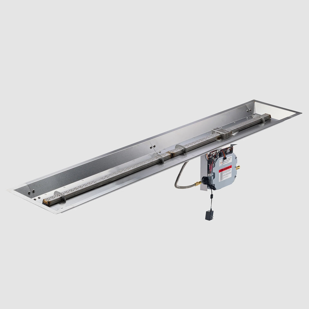 Outdoor GreatRoom 12" x 72" Crystal Fire® Plus Linear Gas Fire Pit Burner