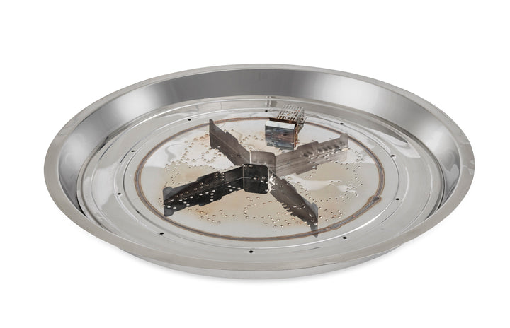 Outdoor GreatRoom 30" Round Crystal Fire® Plus Gas Burner with Control Panel