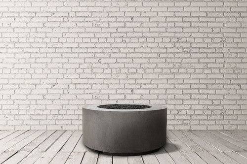 Cilindro 36" Round Fire Bowl – Handcrafted Patina Finish (Propane or Natural Gas)
