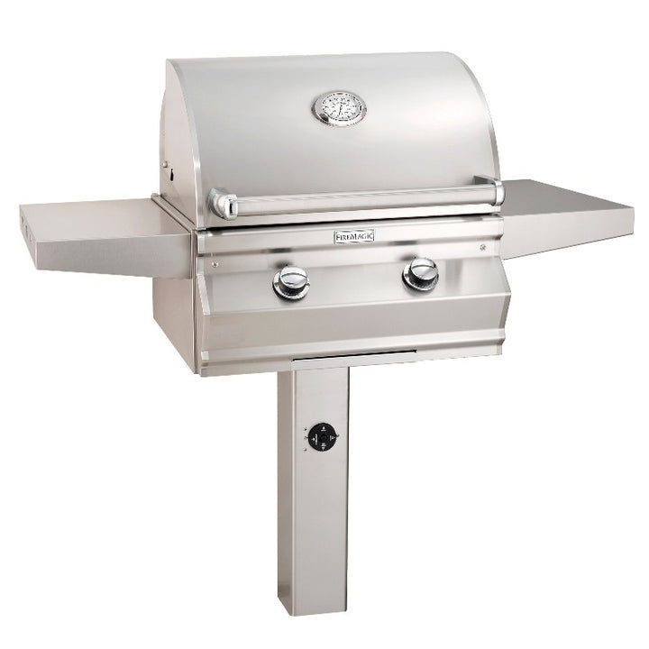 Fire Magic Choice CM430s 24-Inch Multi-User Propane In-Ground Post Grill with Analog Thermometer